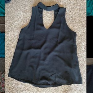Black tank with choker neck - worn once